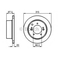 Гальмівний диск BOSCH 0 986 479 232