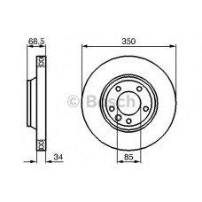 Гальмівний диск BOSCH 0 986 479 249