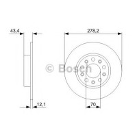 Гальмівний диск BOSCH 0 986 479 292