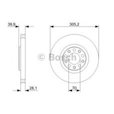 Гальмівний диск BOSCH 0 986 479 293