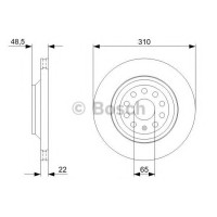Гальмівний диск BOSCH 0 986 479 303