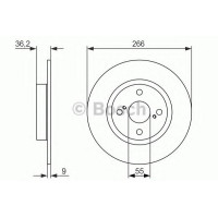 Гальмівний диск BOSCH 0 986 479 335