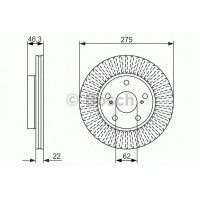 Гальмівний диск BOSCH 0 986 479 341