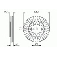 Гальмівний диск BOSCH 0 986 479 359