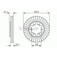 Гальмівний диск BOSCH 0 986 479 359