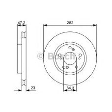 Гальмівний диск BOSCH 0 986 479 365
