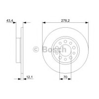 Гальмівний диск BOSCH 0 986 479 378