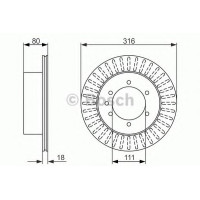 Гальмівний диск BOSCH 0 986 479 385