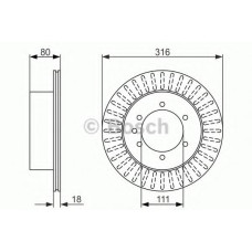Гальмівний диск BOSCH 0 986 479 385