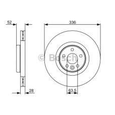 Гальмівний диск BOSCH 0 986 479 395