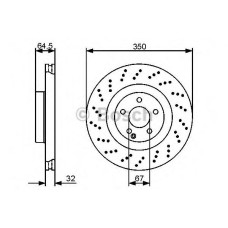 Гальмівний диск BOSCH 0 986 479 412