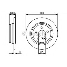 Гальмівний диск BOSCH 0 986 479 414