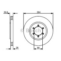 Гальмівний диск BOSCH 0 986 479 416