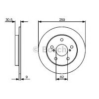Гальмівний диск BOSCH 0 986 479 418