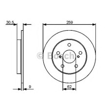 Гальмівний диск BOSCH 0 986 479 418