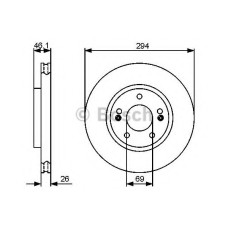 Гальмівний диск BOSCH 0 986 479 434