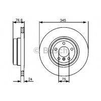 Гальмівний диск BOSCH 0 986 479 443