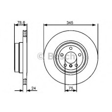 Гальмівний диск BOSCH 0 986 479 443