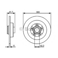 Гальмівний диск BOSCH 0 986 479 446