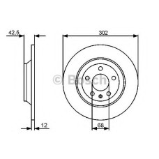 Гальмівний диск BOSCH 0 986 479 458