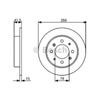 Гальмівний диск BOSCH 0 986 479 462