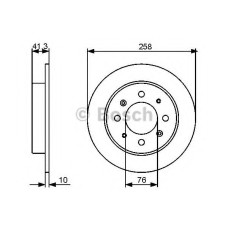 Гальмівний диск BOSCH 0 986 479 462