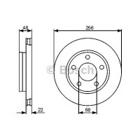 Гальмівний диск BOSCH 0 986 479 463