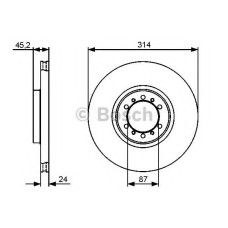 Гальмівний диск BOSCH 0 986 479 469