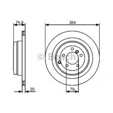 Гальмівний диск BOSCH 0 986 479 479