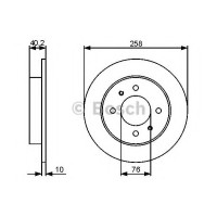 Гальмівний диск BOSCH 0 986 479 484
