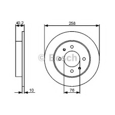 Гальмівний диск BOSCH 0 986 479 484