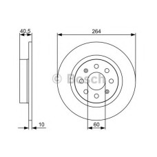 Гальмівний диск BOSCH 0 986 479 517