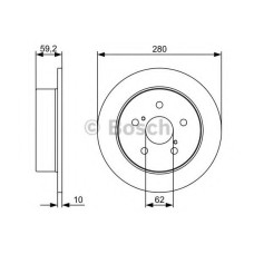Гальмівний диск BOSCH 0 986 479 520