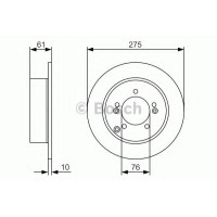Гальмівний диск BOSCH 0 986 479 525