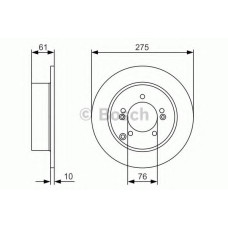 Гальмівний диск BOSCH 0 986 479 525