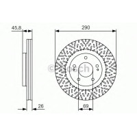 Гальмівний диск BOSCH 0 986 479 527
