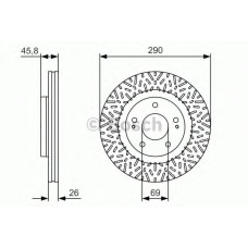 Гальмівний диск BOSCH 0 986 479 527