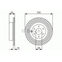 Гальмівний диск BOSCH 0 986 479 533