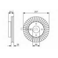Гальмівний диск BOSCH 0 986 479 535