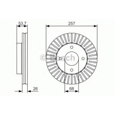Гальмівний диск BOSCH 0 986 479 535