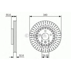 Гальмівний диск BOSCH 0 986 479 546