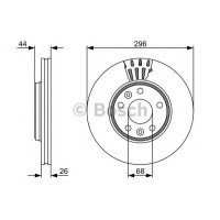 Гальмівний диск BOSCH 0 986 479 551