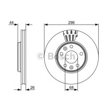 Гальмівний диск BOSCH 0 986 479 551