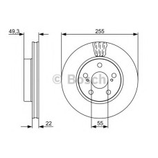 Гальмівний диск BOSCH 0 986 479 564