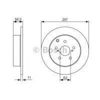 Гальмівний диск BOSCH 0 986 479 574