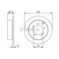 Гальмівний диск BOSCH 0 986 479 603