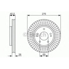Гальмівний диск BOSCH 0 986 479 604