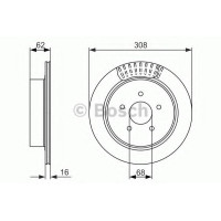 Гальмівний диск BOSCH 0 986 479 606