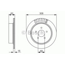 Гальмівний диск BOSCH 0 986 479 606
