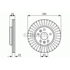 Гальмівний диск BOSCH 0 986 479 611